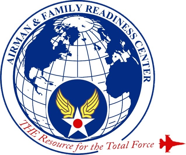 Airman & Family Readiness Center logo. The Resource for the total force.